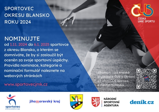 SPORTOVEC OKRESU BLANSKO ROKU 2024