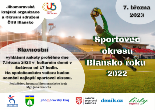 Sportovec okresu Blansko roku 2022